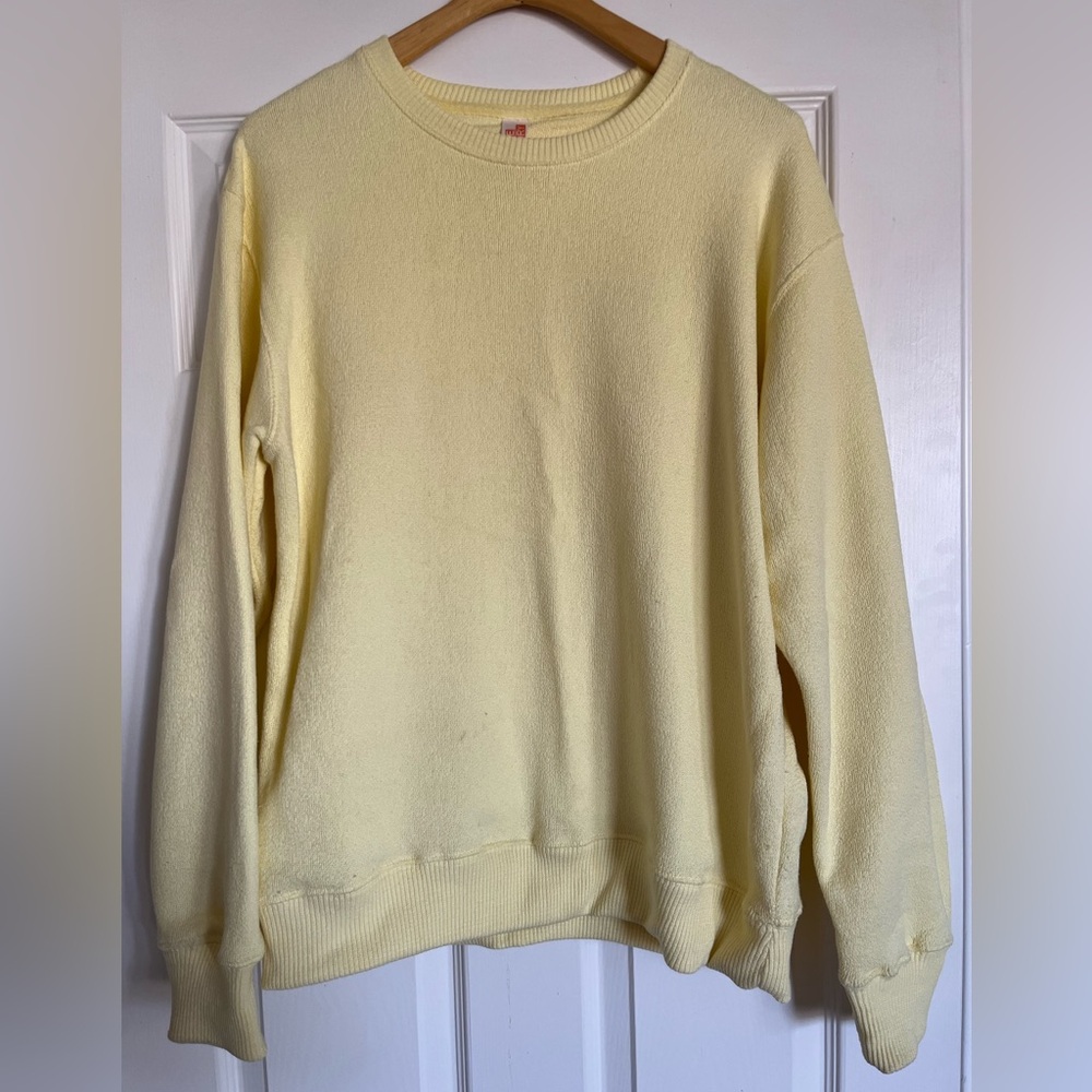 Yellow Crewneck Sweater Size Large